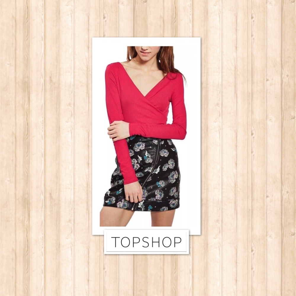 Magenta Surplice Bodysuit